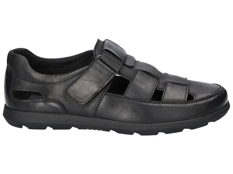 Босоножки кожаные мужские American Club CY 142 черный 41-45