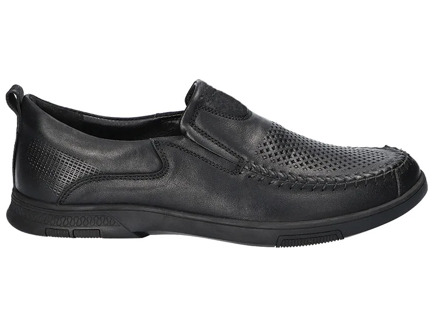 Туфлі ШКІРА American Club CY 140 чорний 41-45 — American Club (Американ Клаб)